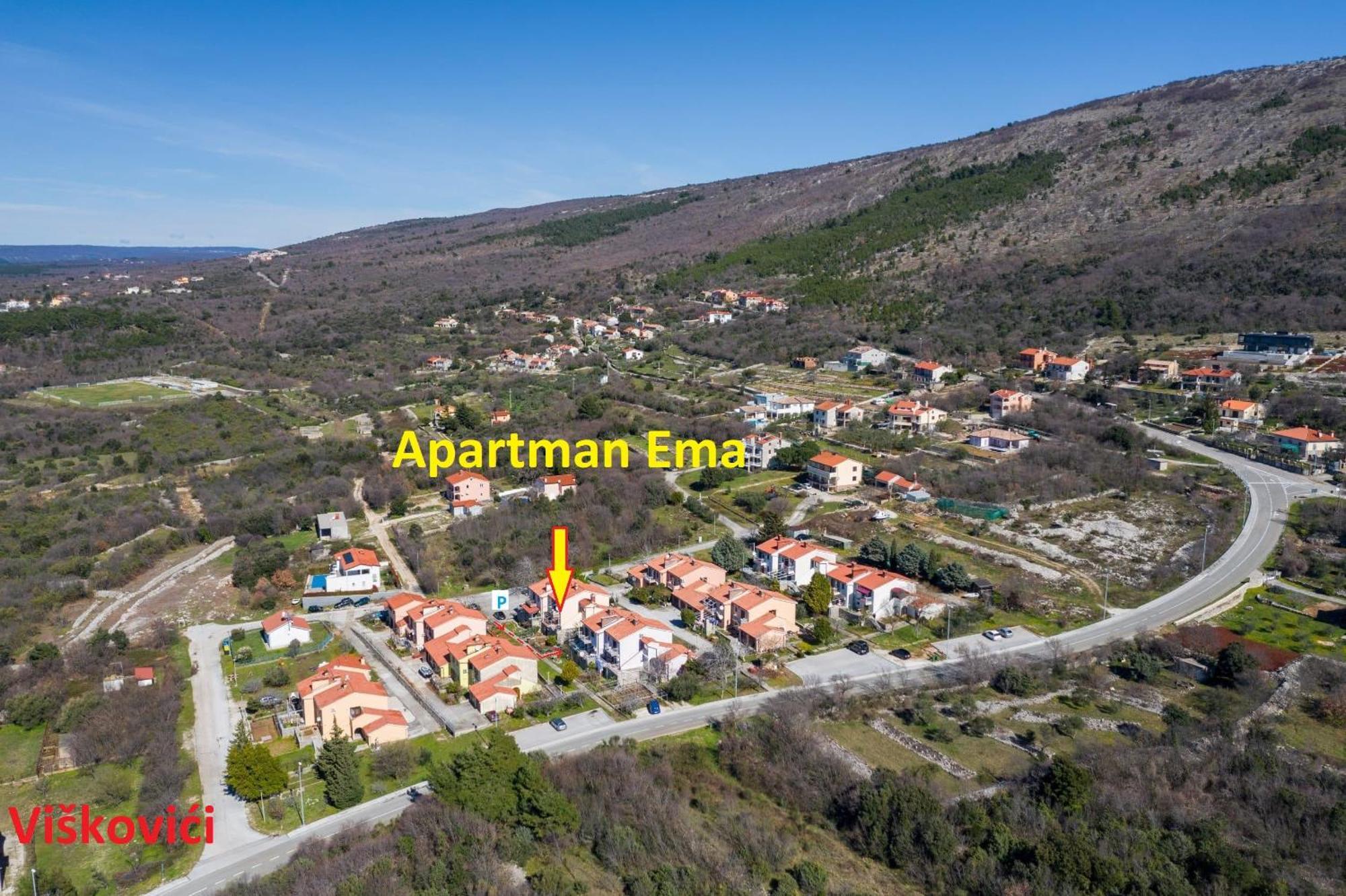 Apartman Ema 4+2 Коромачно Экстерьер фото